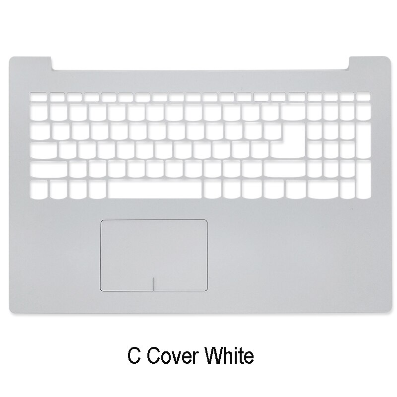 Coque arrière LCD pour ordinateur portable Lenovo, compatible avec IdeaPad 320 – 15 320-15IKB 320-15ISK 320-15ABR, lunette avant, charnières repose-paume, boîtier inférieur blanc: C Cover White 