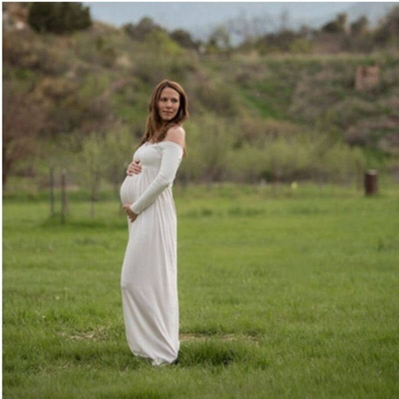 Fotografia vestido de mulher roupas de inverno grávida gravidez vestido de veludo vestidos mujer verano 2017 gestante vestido de maternidad