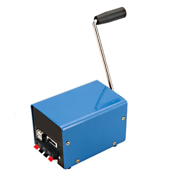 Cargador de dinamo portátil de alta potencia, generador USB de manivela manual de emergencia: Default Title