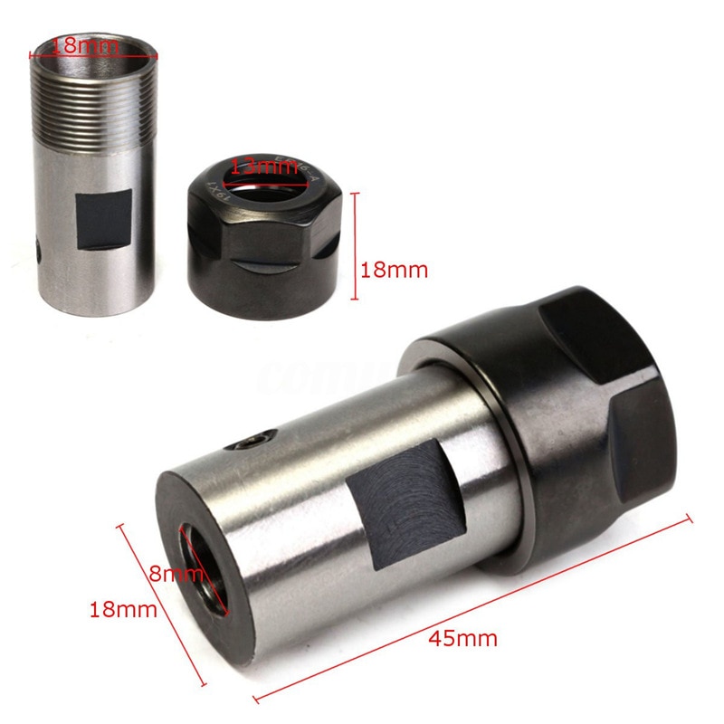ER16 Spannzange Motor- Welle Spindel Verlängerung Stange Halfter 8MM CNC Fräsen
