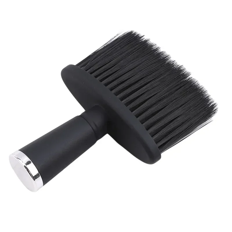 1pcs Soft Neck Face Duster Brush Barber Hair Clean Hairbrush Beard Brush Salon Cutting Hairdressing Styling Tool: Brown