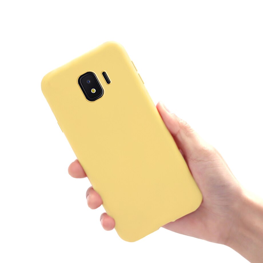 Voor Samsung J2 Core Case Soft Silicone Back Cover Phone Case Voor Samsung Galaxy J 2 J2 Core J2Core case SM-J260F J260F J260: J2 Core J260F / Yellow