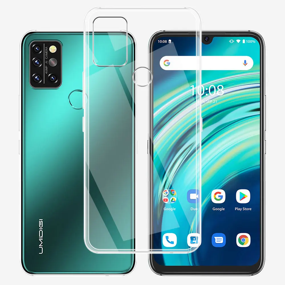 Para Umidigi A9 Pro funda ultrafina de silicona suave TPU funda trasera transparente para Umidigi A5 A7 Pro Coque Umidigi A11 ProMax Fundas