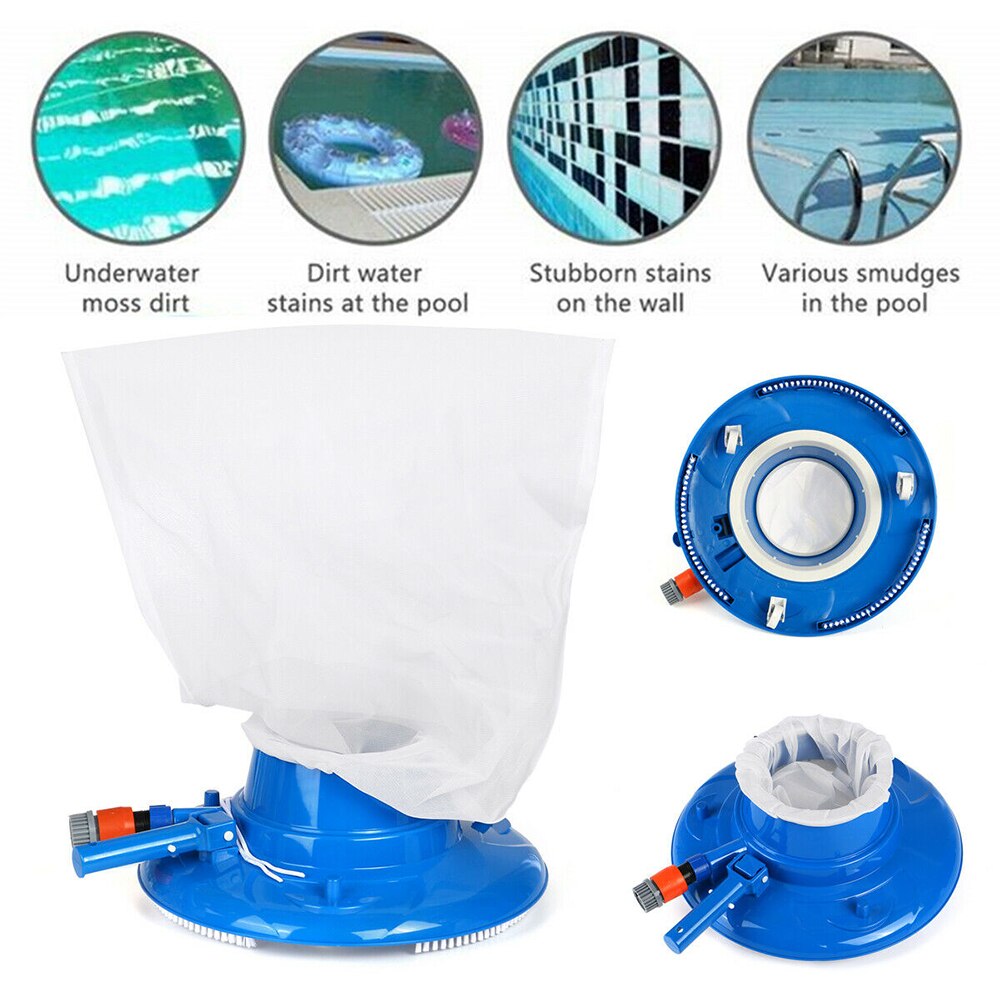 Leaf Vacuum Cleaner Swimming Pool Vacuum Set Suction Head Cleaning Net Kit Pool Cleaning Net Cleaners Accessories