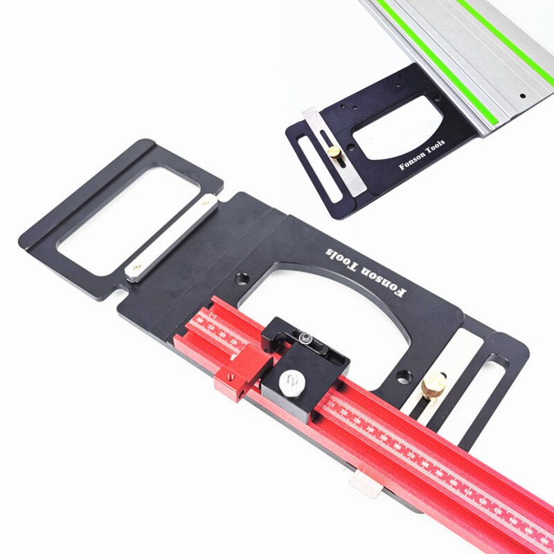 Woodworking 90 Degree Angle Stop Track Saw Square Guide Rail Clamp Right Angle Positioning Plate for Festool and Makita Rails