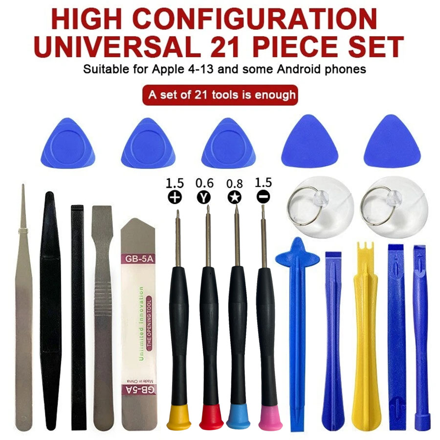 22 In 1 Multifunctional Disassembly Tool Mobile Phone iPad Laptop Screwdriver Maintenance Kit Repair Tools Opening Set For Hand: Red