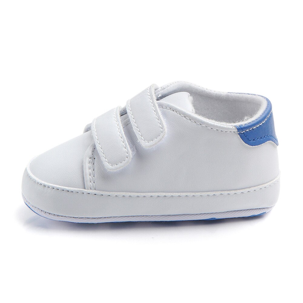 Kinderen Gedrukt Witte Schoenen Klittenband Zachte Zool Schoenen Voor Peuters Toevallige Hoge Comfortabele Casual Schoenen # Lr2: Blauw / 11