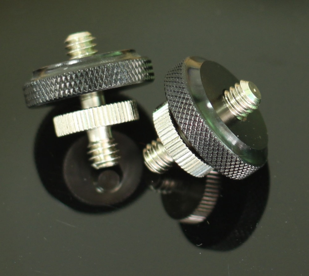 2 stücke lange 1/4 "Außengewinde zu 1/4" Außengewinde schraube Adapter mit 1/4 mutter