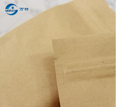 10*20cm+6cm 100 stk/parti lynlås kraftpapir sidekileposer med aluminiumsfolie belagt indvendig festtaske