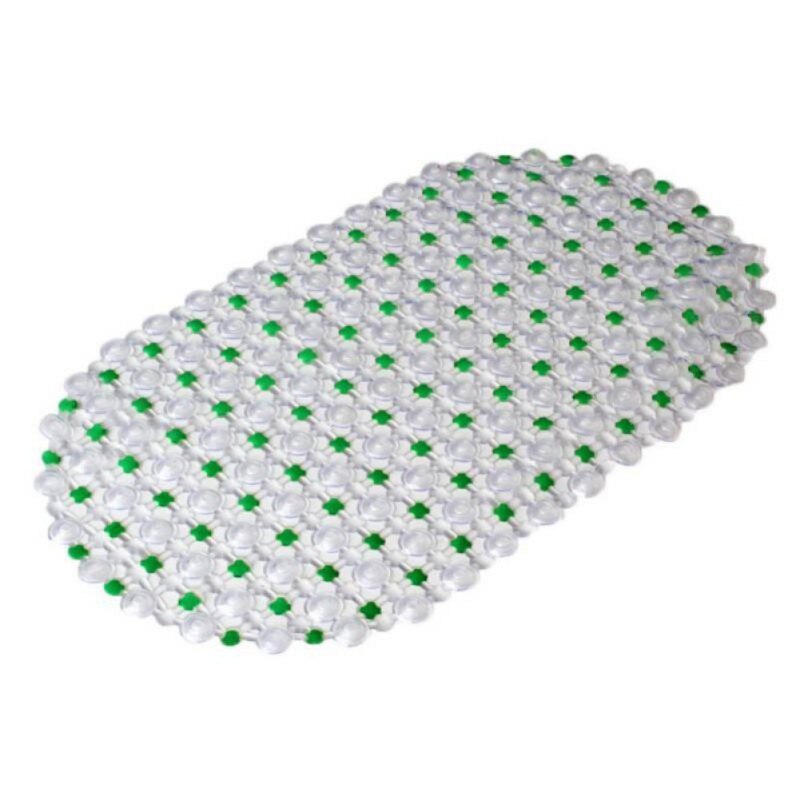 Kleurrijke badkamer badmat groot sterke zuigkracht antislip vinyl rubber bad douche mat kleurrijke stippen pvc pad: 2