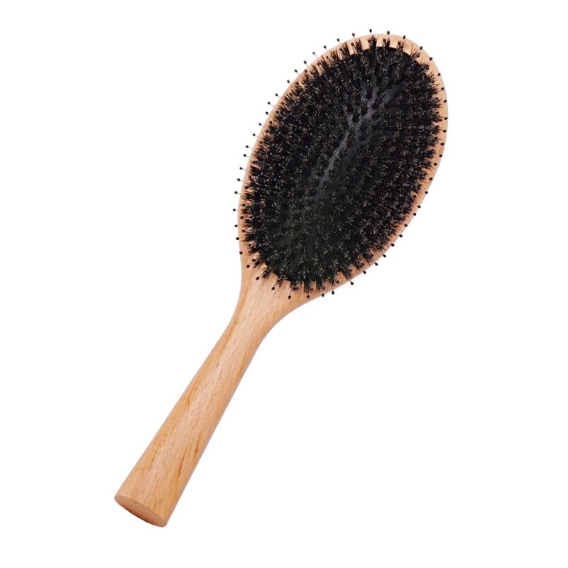 Peigne de Massage en poils de cochon, coussin d&#39;air, grande planche, peigne en bois, appareils de coiffure