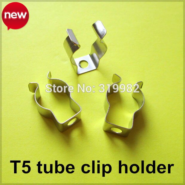 20 stks/partij T5 T8 T10 LED buis lamp wedge base clip houder U clip Fluorescerende licht metalen plastic houder clip connector base