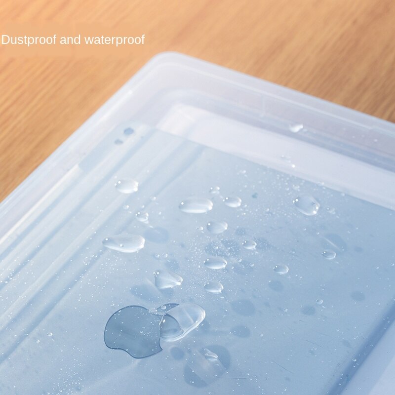 Home Documents Storage Box A4 Transparent File Box File Folder Certificate Information Data Desktop locker Storage Box
