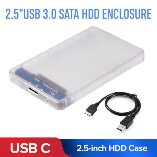 Transparante SSD HDD Case USB 3.0 naar SATA 3.0 Adapter Externe 2.5 Inch Harde Schijf Doos HD Behuizing