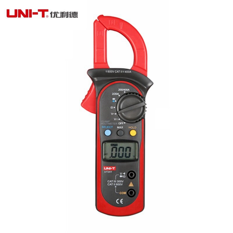 UNI-T UT202A UT201 UT202 Digital Clamp Multimeter AC/DC Voltmeter AC Current Meter Resistance Multi Tester: UT201
