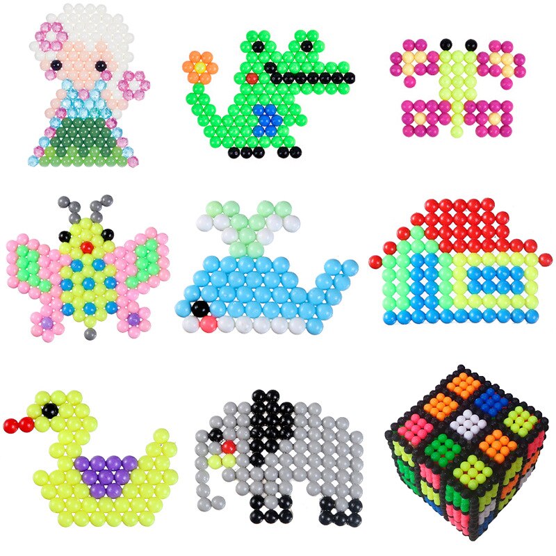 DIY Water Mist Magic Beads Toys For Children Animal Molds Hand Making Puzzle Kids Educational Toys Spell Replenish Beans