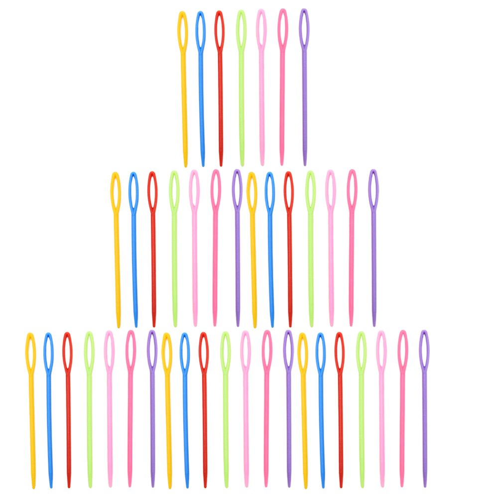 1000Pcs Hand Sewing Needles Plastic Sweater Needles Knitting Supplies (Random Color): Random Color