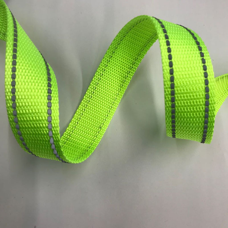 5Meters 15mm Safety Reflective Webbing Backpack Luggage Tape Pet Basic Collar Handmade Accessories Outdoor Camping Use: Green 15mm