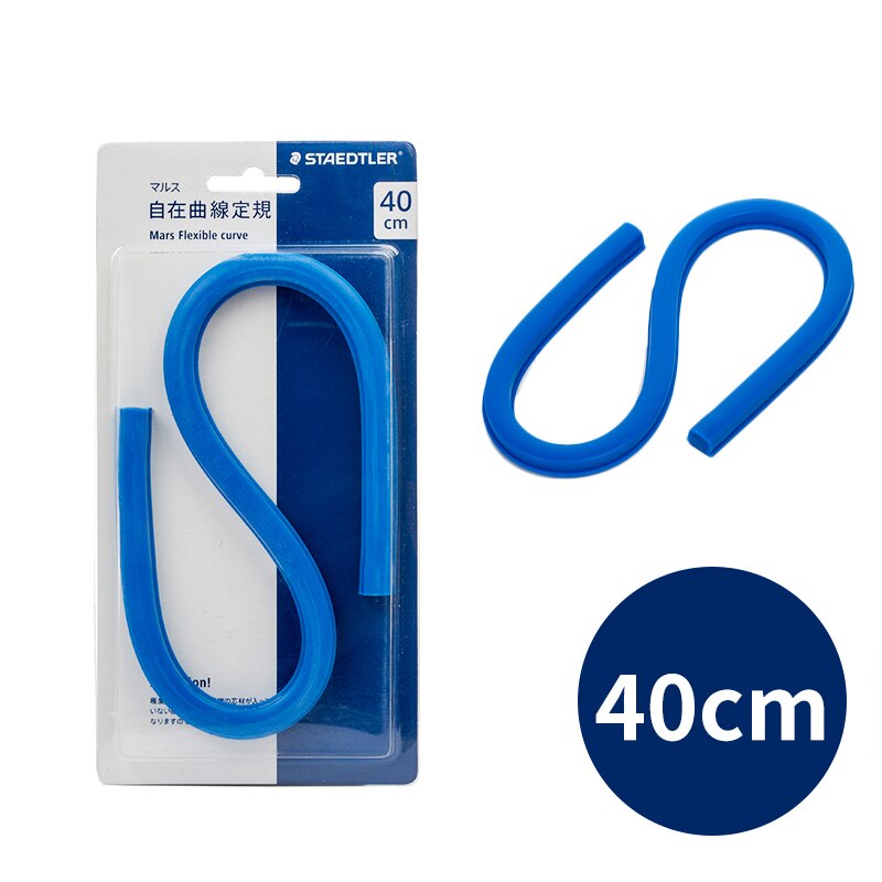 Regla curva Flexible Mars 30/40/50/Staedtler 60cm (no graduado): 40 cm