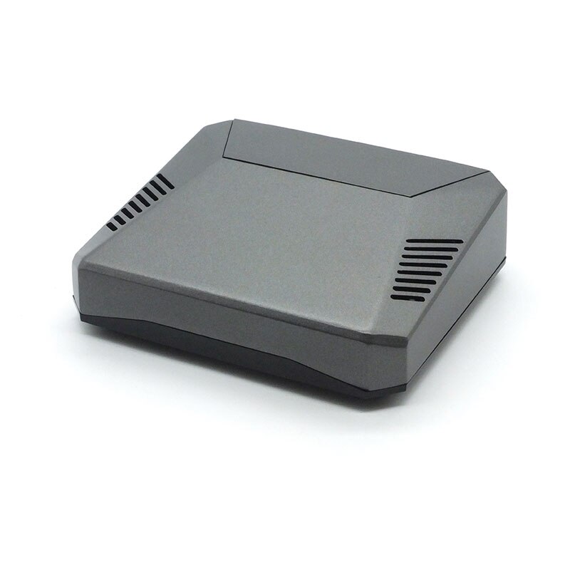Raspberry Pi 4 Model B Case Aluminum Metal ABS Box Shell with Power Switch + Cooling Fan + Heat Sinks for Raspberry Pi 4