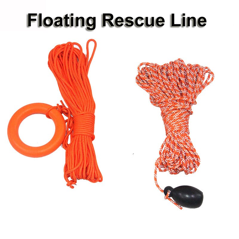 Durable Water Floating Rescue Rope Reflective Rope Safety Rope Safety Swimming Buoy Life Saving Rope for Boating Swimming Tools