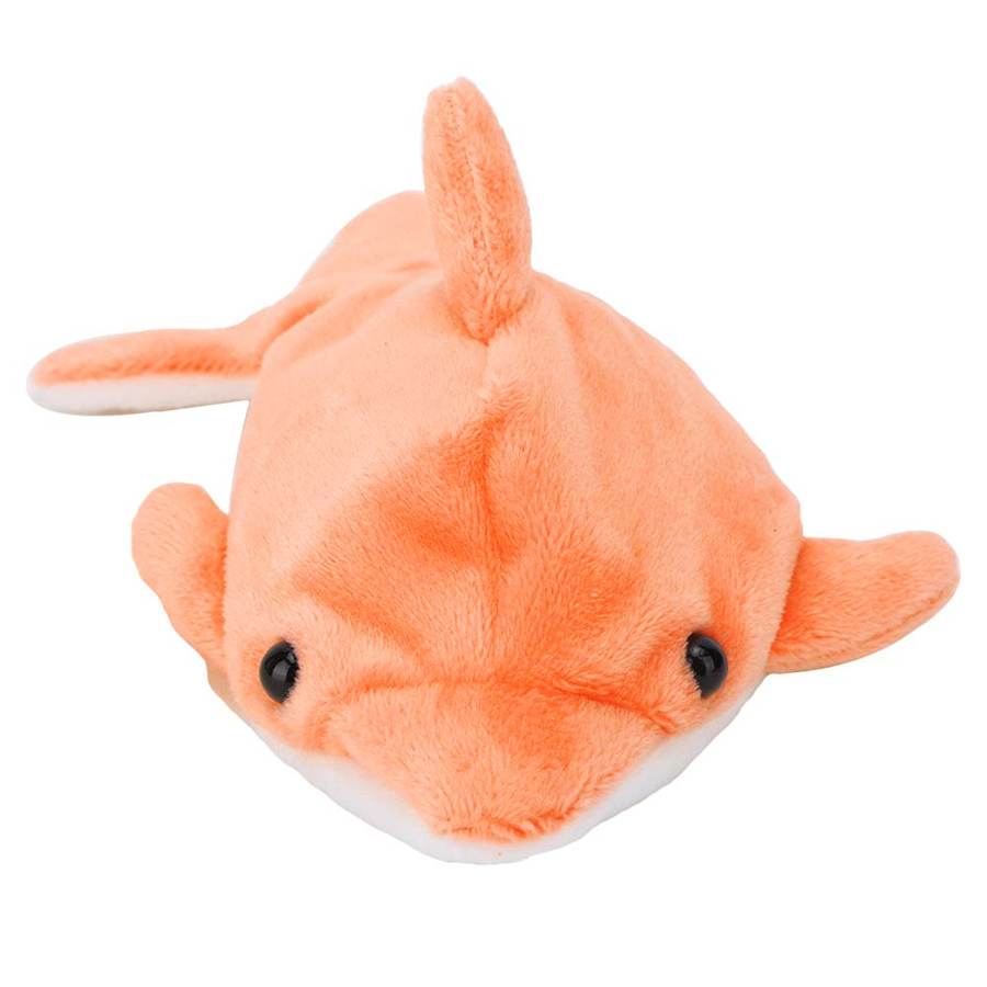 Schattige baby badspeeltjes in de vorm van een walvis, waterabsorberend badspeelgoed van pluche voor kinderen, badspeelgoed voor in bad: Oranje