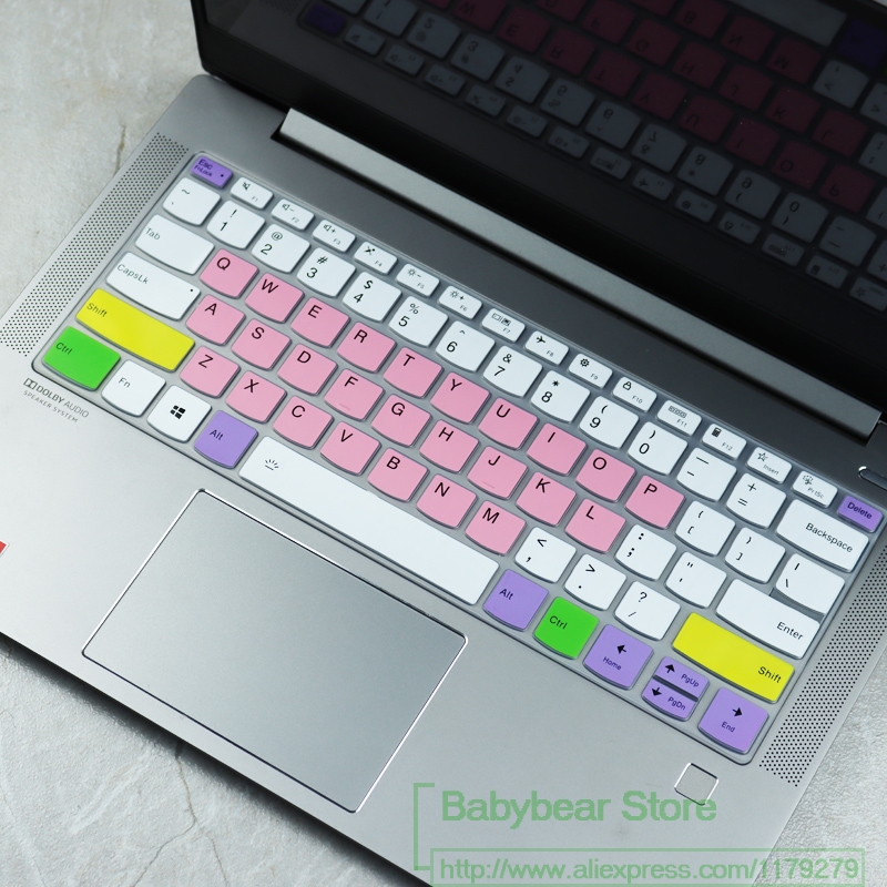 Dla Lenovo joga szczupły 7 dla Lenovo joga 7i 14 dla Lenovo joga 9i 14/joga szczupły 9i 14 ''laptop silikonowa klawiatura okładka skóry: candypink