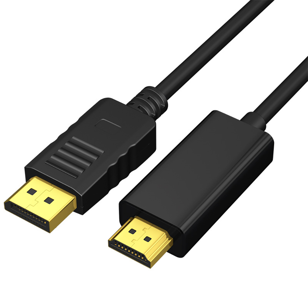 4K DisplayPort to HDMI-compatible Cable DP to HD Adapter 1.8m DisplayPort Video Audio Cable for PC Laptop HDTV Projector Monitor: Default Title