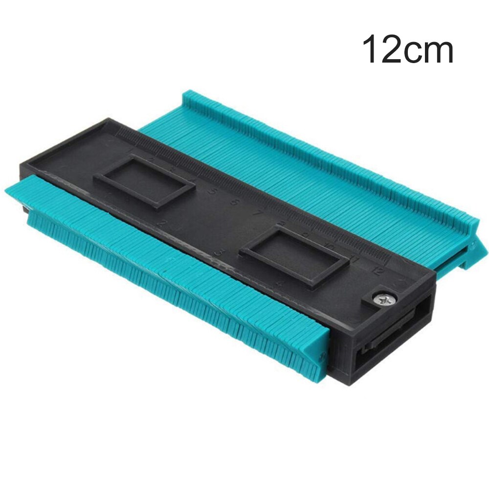 12/14/25cm Profile Gauge Contour Gauges Multi-Functio Template Measuring Tool Gauge Profile Measure Plastic Shape Tool: 12cm blue