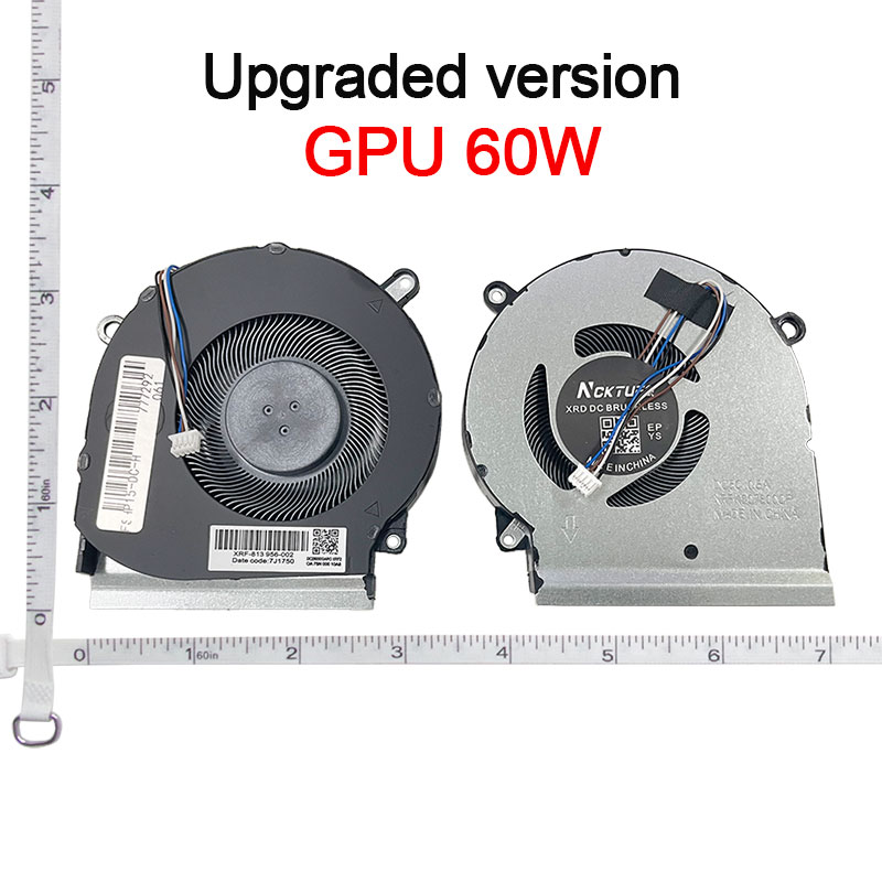 Laptop cpu gpu kylfläkt för hp omen 4 pro 15- dc tpn -q211 15-dc0011nr 15-dc0025ca l30203-001 l30204-001: Grön