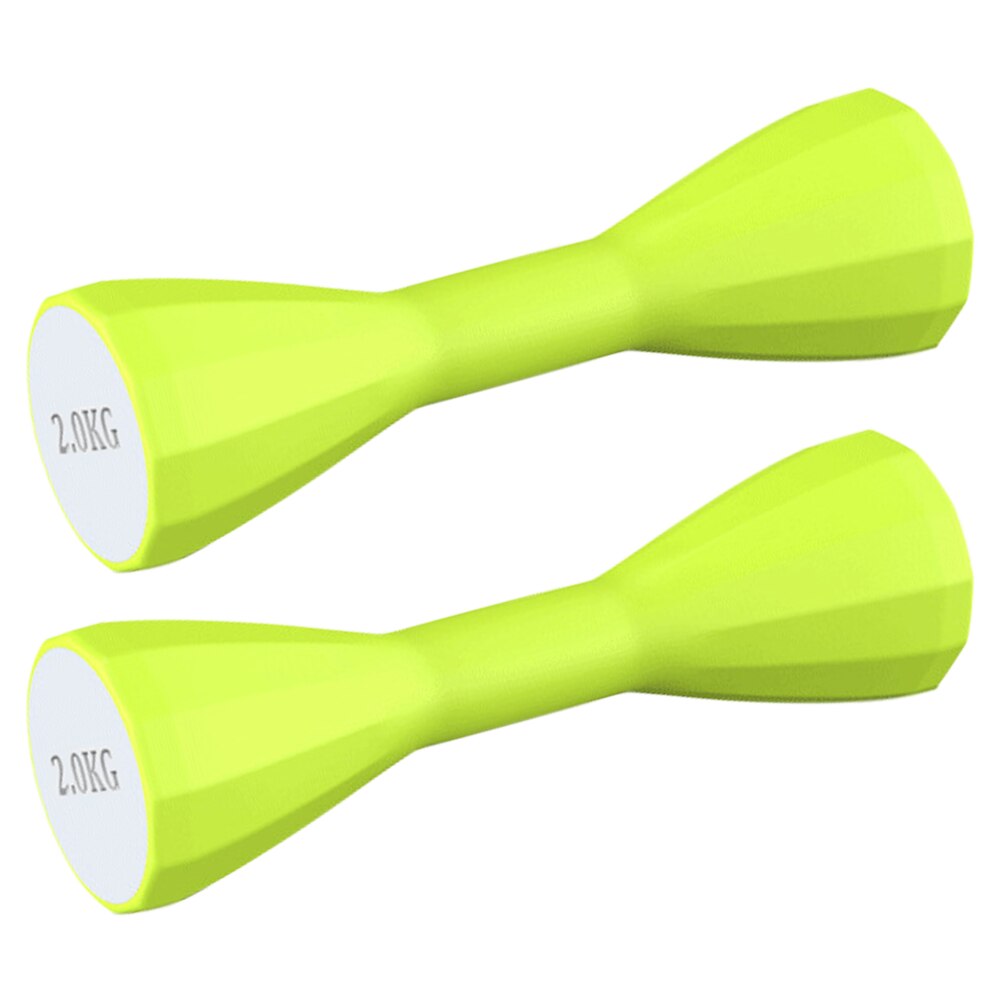 Haltères de Fitness pour hommes et femmes, 1 paire, ensemble de poids, gymnastique à domicile, exercice de force, 2kg/pièce: Green 2KG