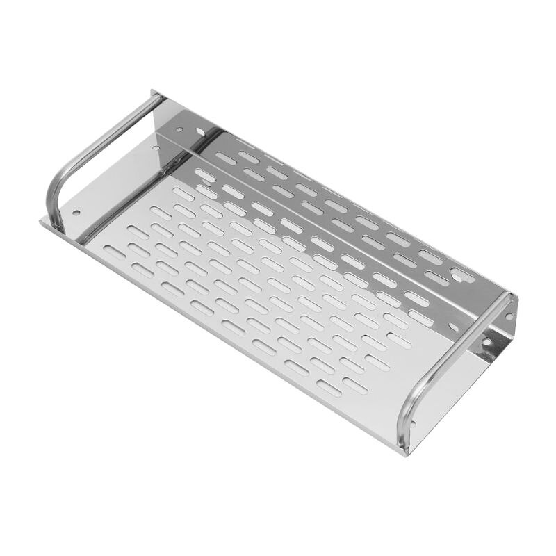 Repisa del baño de acero inoxidable de la cocina de pared-estante de almacenamiento montado de una sola capa