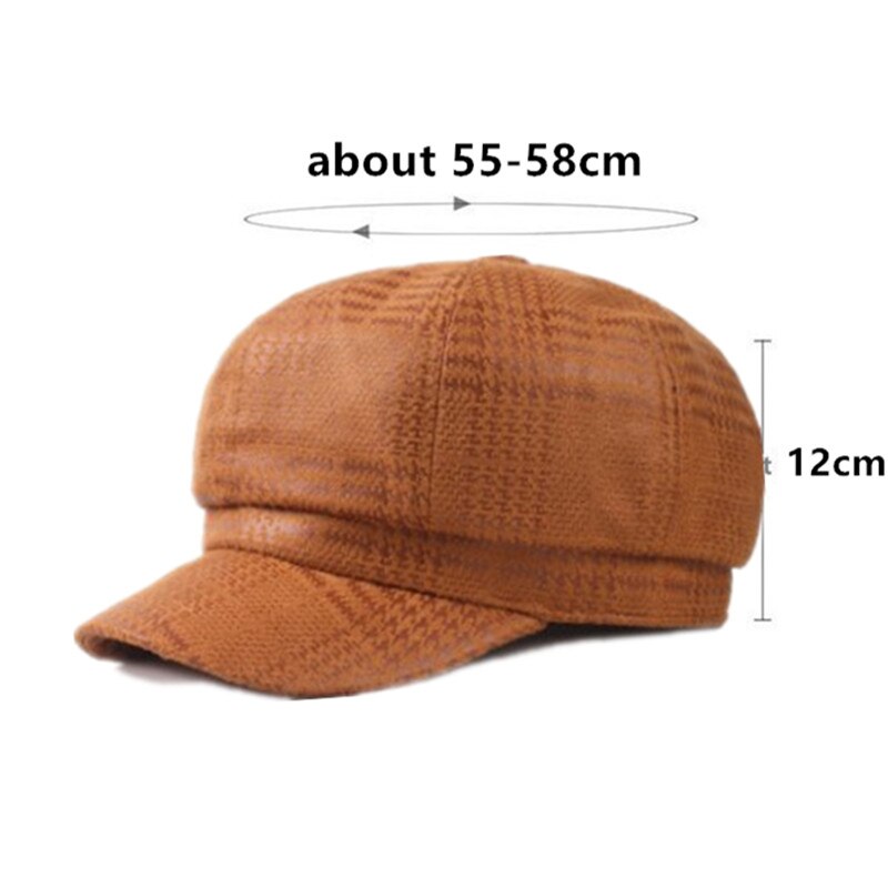 XdanqinX Novelty Adult Women Retro Newsboy Caps Vintage Female Hat Multicolor Women&#39;s Brands Cap Snapback Cap