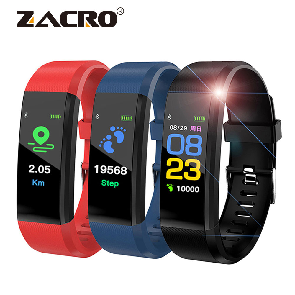 115 Plus Smart Armband Sport Stappenteller Horloge Fitness Running Walking Tracker Hartslag Stappenteller Slimme Band Voor Ios Android