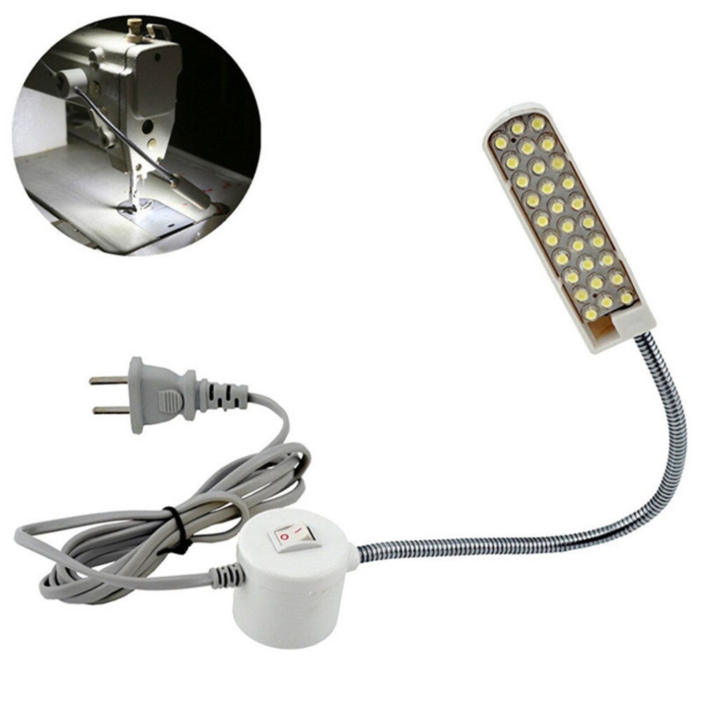 30 LED máquina de coser Super brillante luz de trabajo ropa, costura máquina de accesorios de luz de la noche de la lámpara de escritorio 220V enchufe de la UE