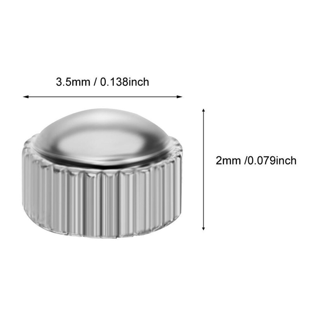 100Pcs Waterdichte Schroef Buis Horloge Crown 3.5X0.9Mm Koper Goud Zilver Platte/Lange Horloge Kroon Voor quartz Horloge Accessoires