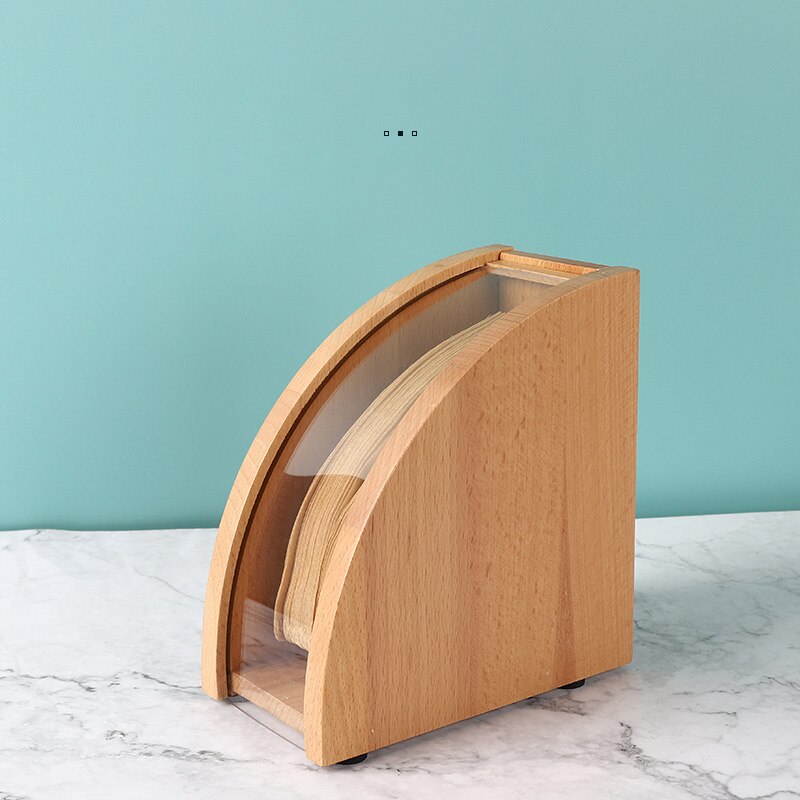 Holz Bequem Haushalts Kaffee Filter Papier Halfter Holz Kaffee Filter Papier Lagerung Container Halfter Gewebe Kasten Halfter