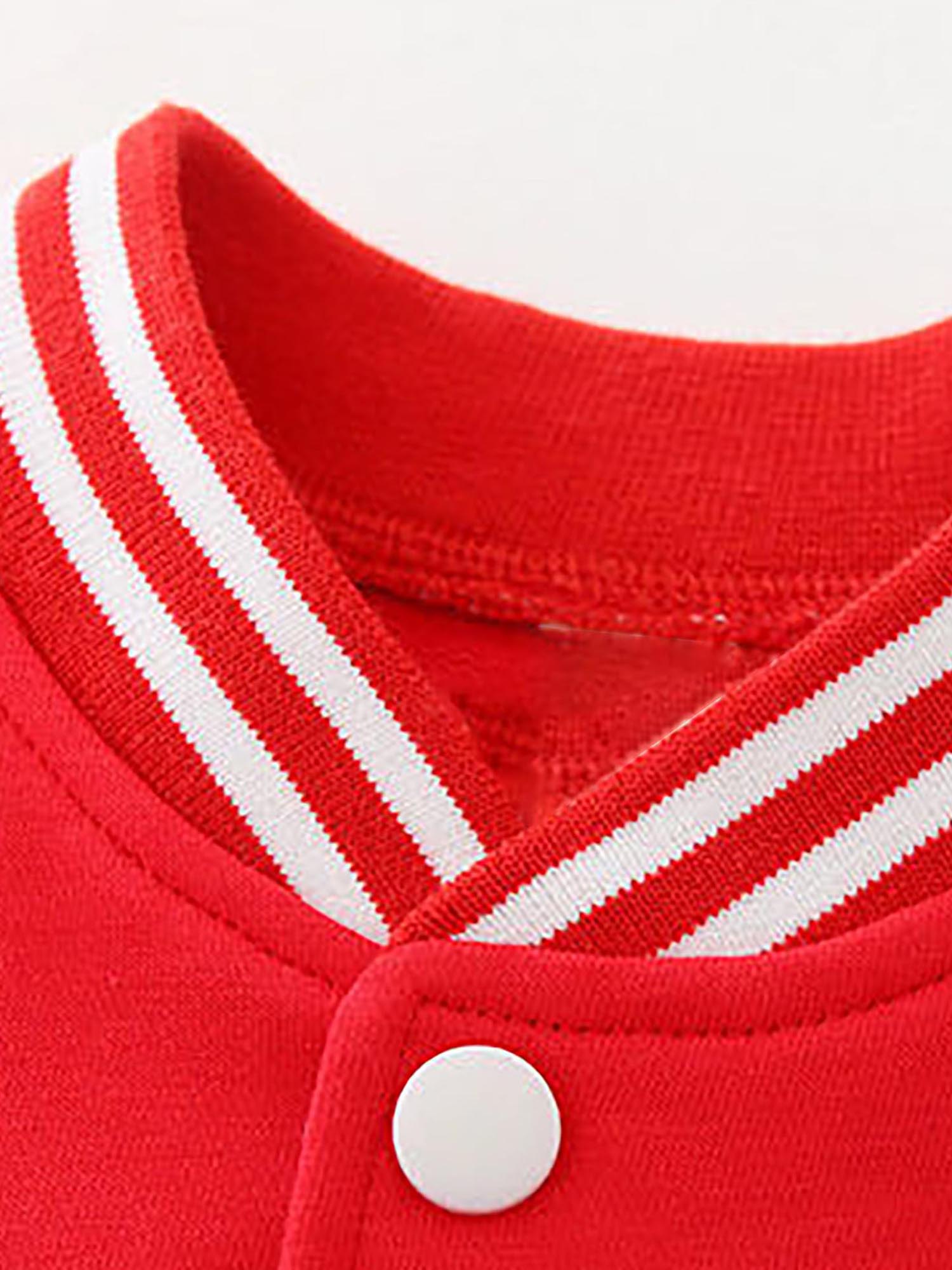 Tiaobug Kids Baseball Uniform Meisjes En Jongens Jas Sportkleding Druk Knoppen Sluiting Kleur Blok Patchwork Zomer Sport Jas
