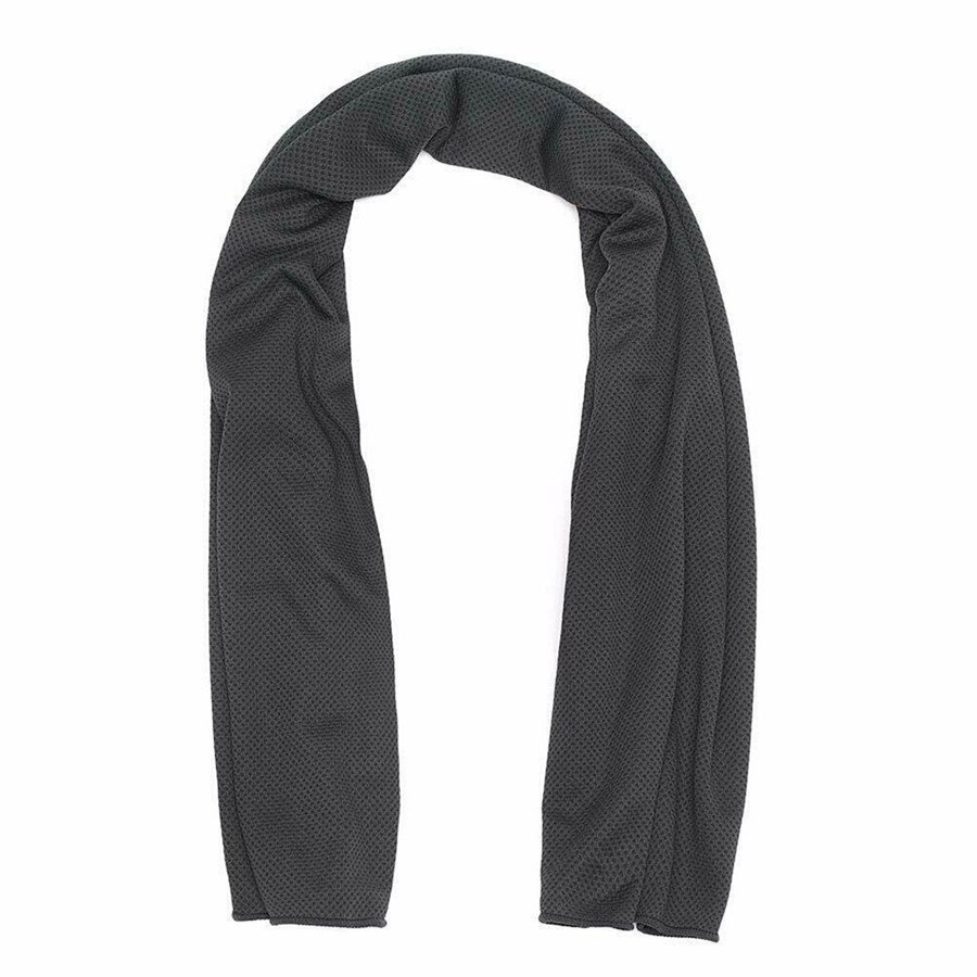 Outdoor travel portable quick-drying towel, 12X35 inches breathable, absorbent, quick-drying, compact and lightweight: Dark grey