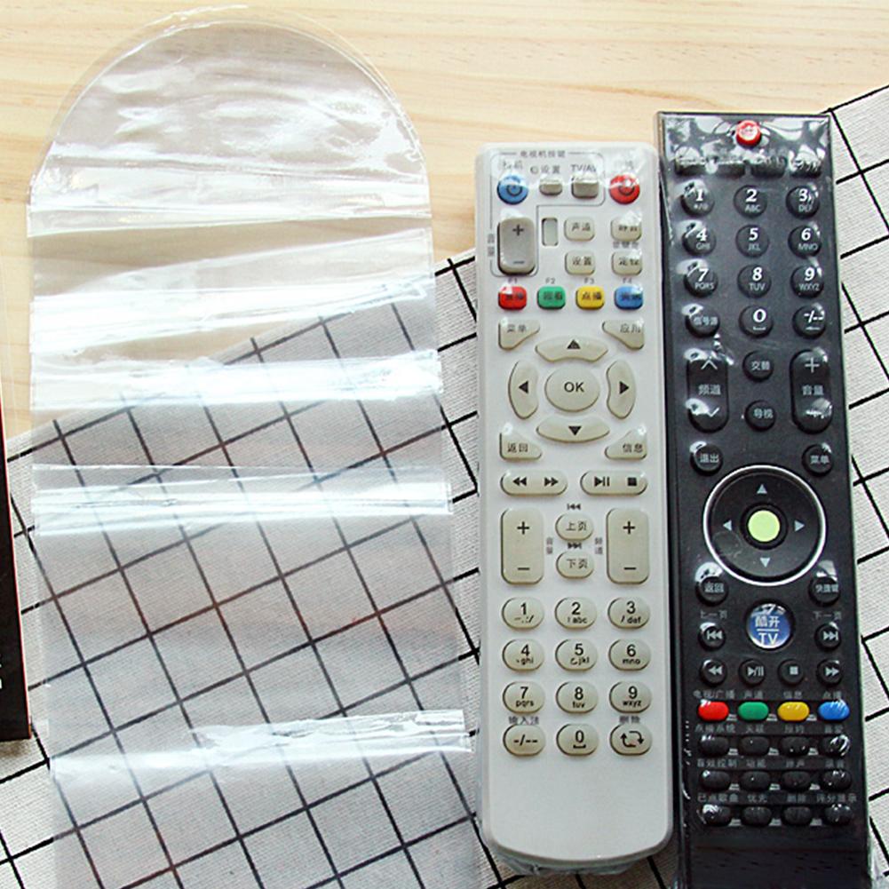 5/ 10PCS Clear Shrink Film TV Remote Control Case Cover Air Condition Remote Control Protective Anti-dust Bag Covers