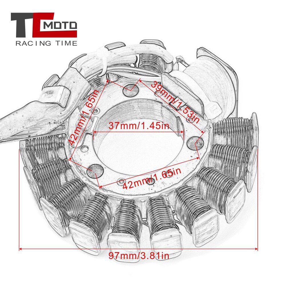 Motorcycle Coil Ignition Stator Magneto For Yamaha MAJESTY 125 150 180 YP125 YP125E YP125R YP150 YP180 5DS-85510-00 5DS-H5510-00