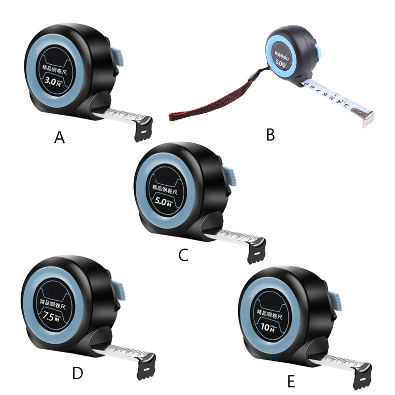 Y51B Retractable Steel Tape Measure Woodworking Auto Lock Distance Measuring Ruler