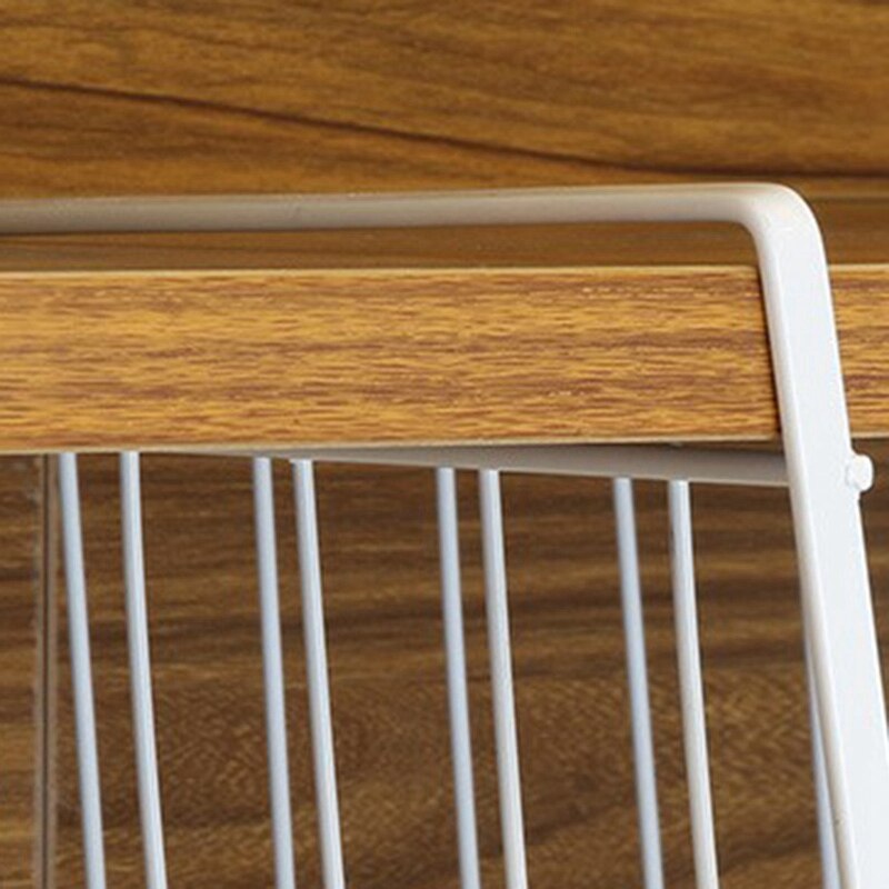 Sous étagère panier, paquet de 2 grille en inox gain de place sous étagère meuble rangement pour étagère Organization cuisine Cou