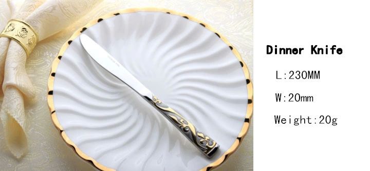 4- częściowy zestaw sztućców ze stali nierdzewnej, zestaw sztućców pozłacanych, zestaw obiadowy, sztućce, sztućce, widelec obiadowy, łyżka, nóż