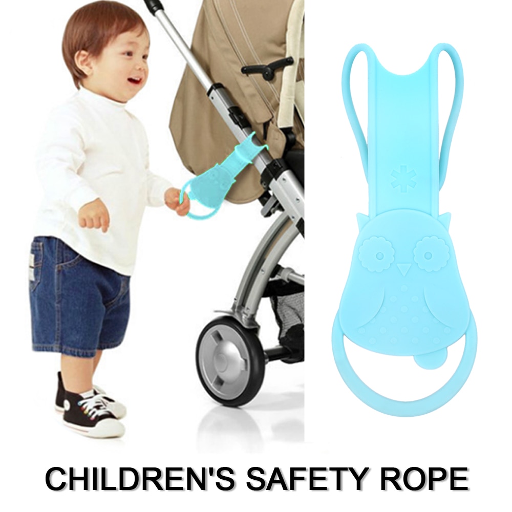 Réglable enfants Traction corde Anti perdu enfant en bas âge harnais de sécurité Silicone saisir doux bébé marche bracelet poussette poignée