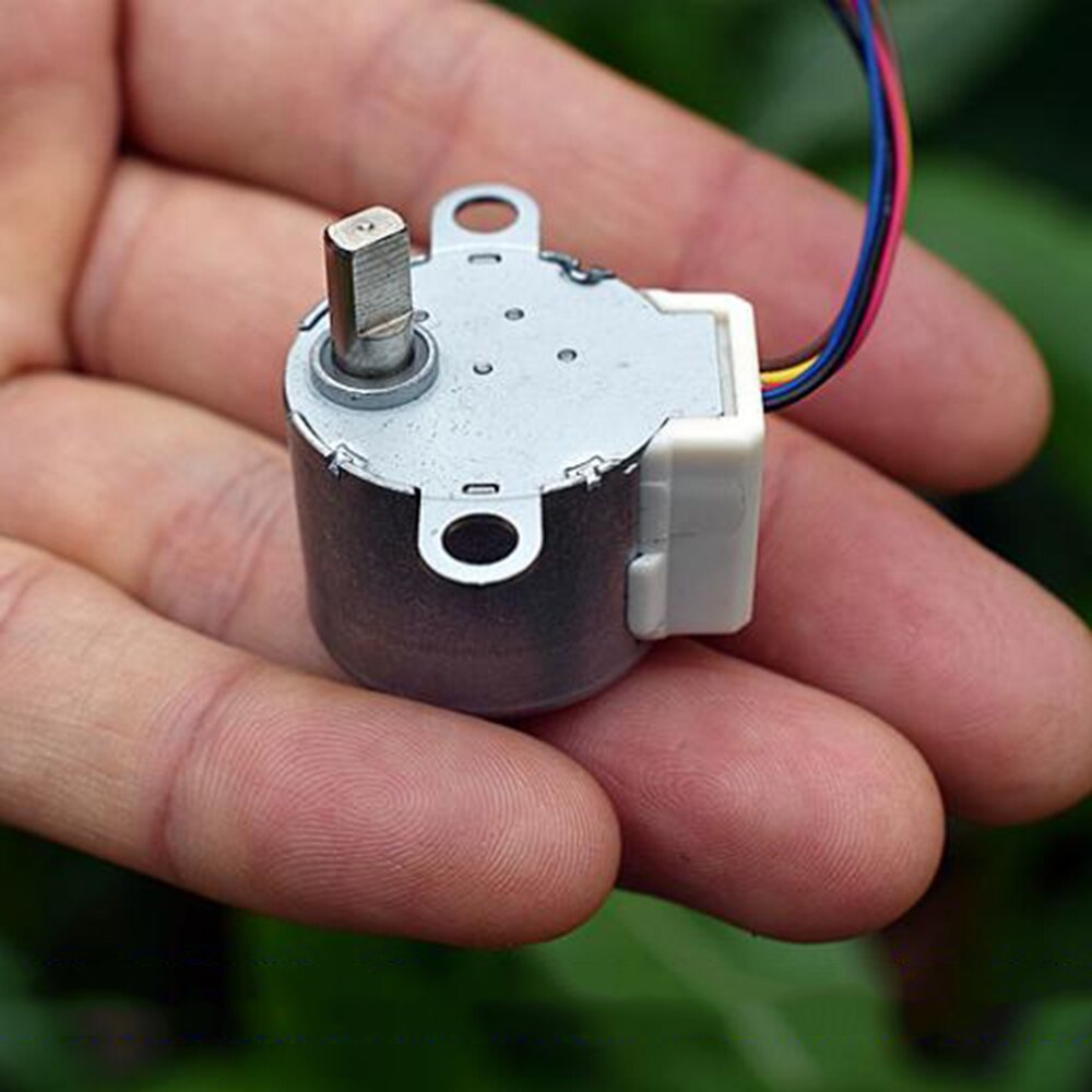 Mini 4 Phase 5 Wire Electric Stepping Gear Motor Speed Reducer Tiny 24BYJ DC 12V Stepper Geard Motor DIY Crystal Ball Robot