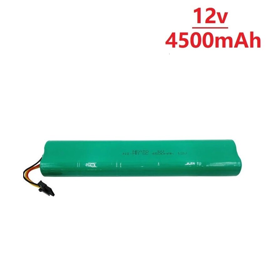 Batteria spazzatrice 12V 4500mAh per batteria ricaricabile Neato Botvac 70E 75 80 85 D75 D8 D85 aspirapolvere SC 12v NiMH: Default Title