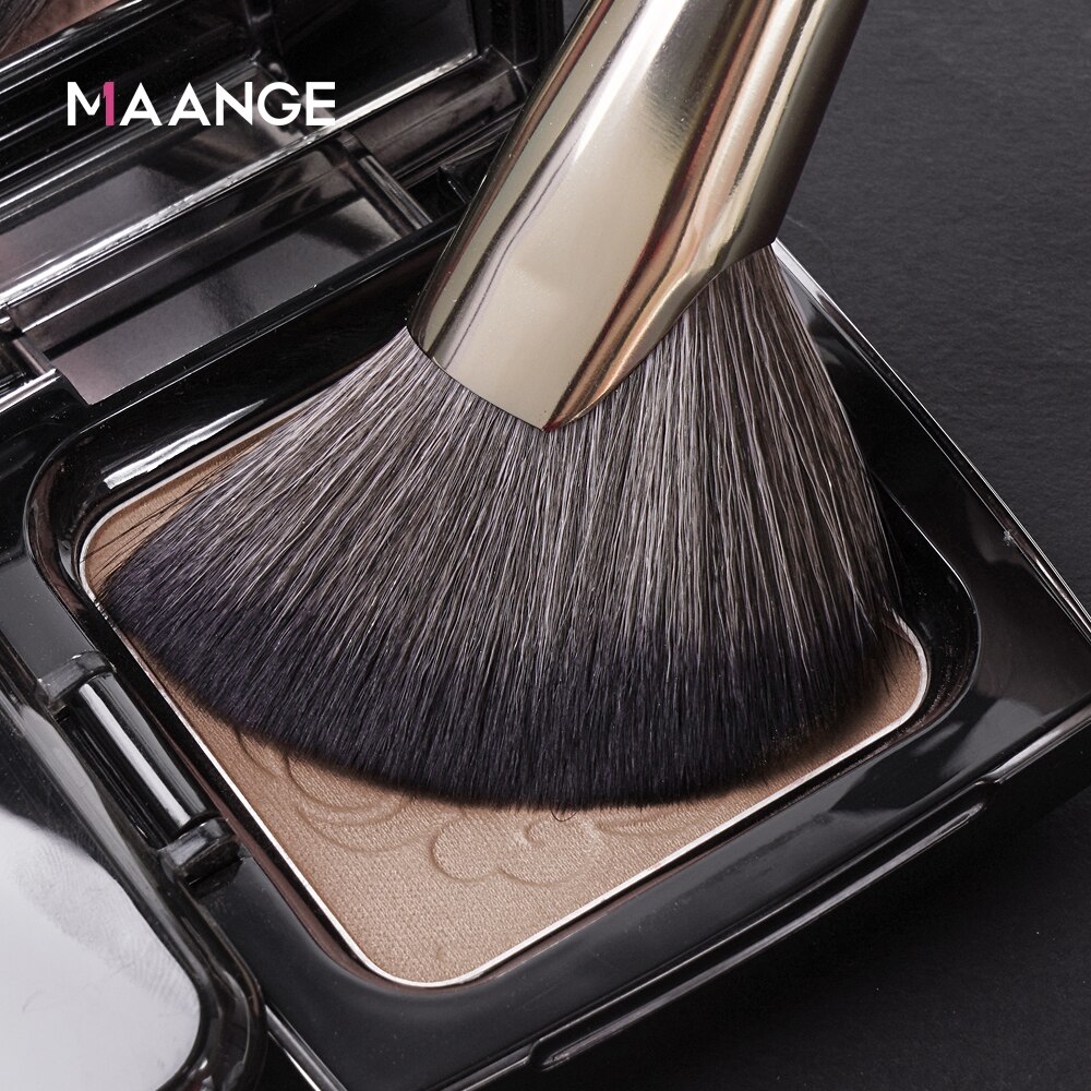 MAANGE-brocha bronceadora para colorete densa, brocha de maquillaje en ángulo, brocha Premium perfecta para resaltar el contorno facial, cremas y polvos
