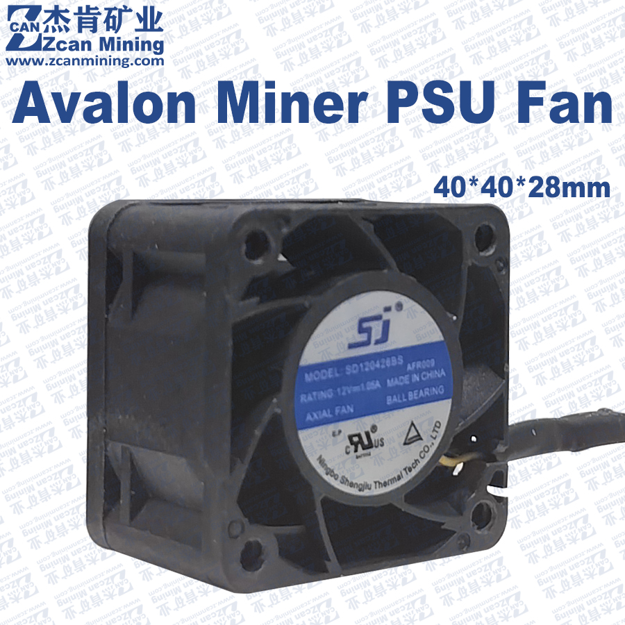 Ventilador de refrigeración Avalon Miner PSU 40x40x28mm 4 pines 12V 4028 ventilador para fuente de alimentación Avalon