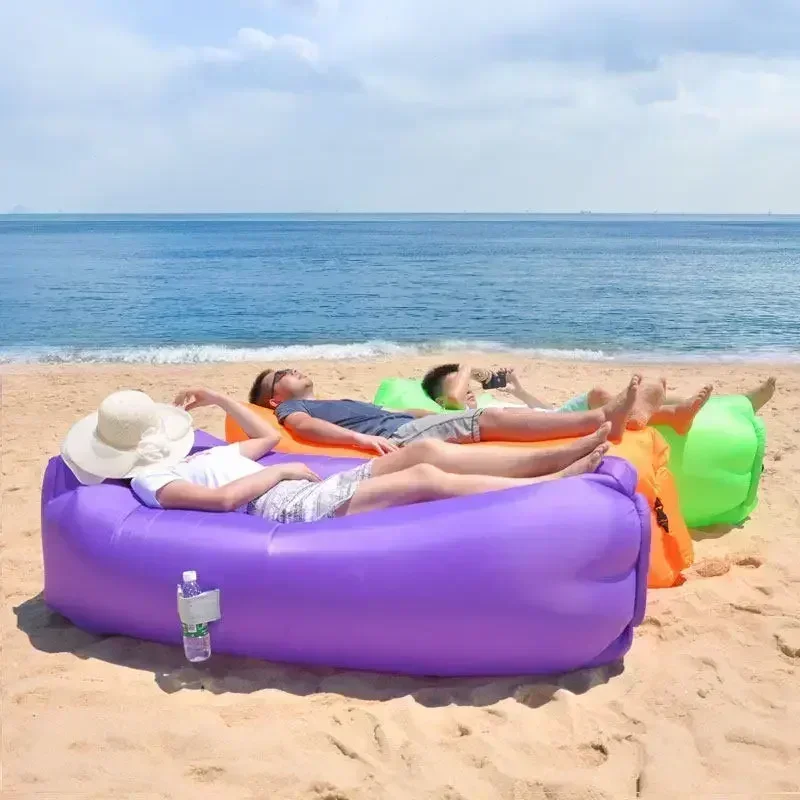 sofá inflable al aire libre Camping Festival de Música Cama inflable para adultos Cojín de aire Cojín de aire Sofá portátil